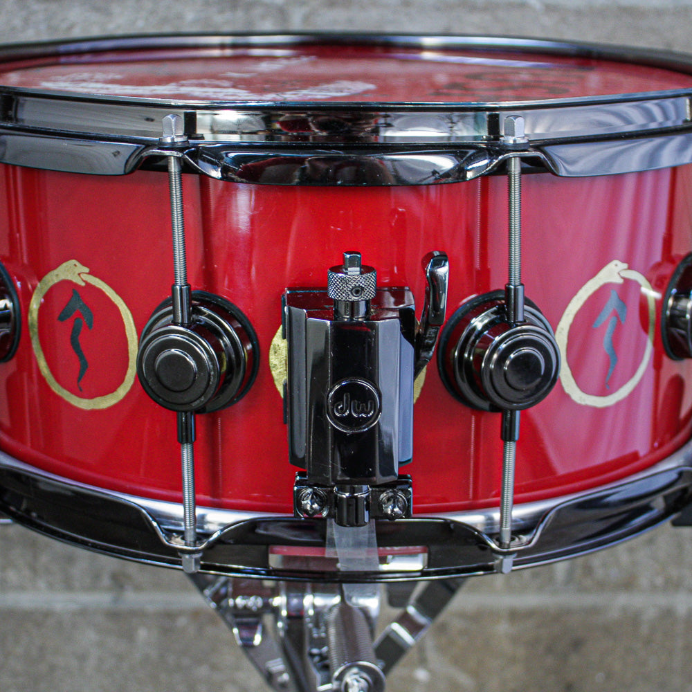 DW 6.5" x 14" EX Snakes and Arrows VLT Neil Peart Replica Snare Signed by All Members of Rush