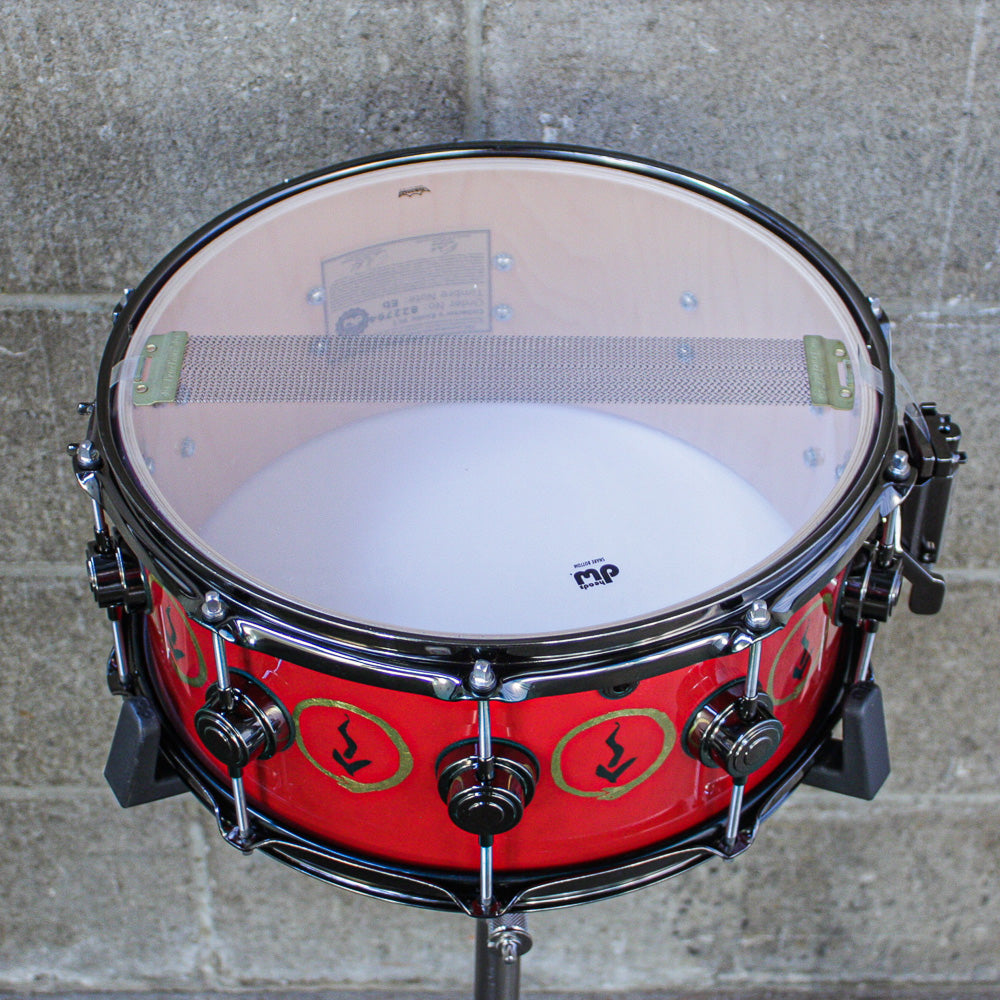 DW 6.5" x 14" EX Snakes and Arrows VLT Neil Peart Replica Snare Signed by All Members of Rush