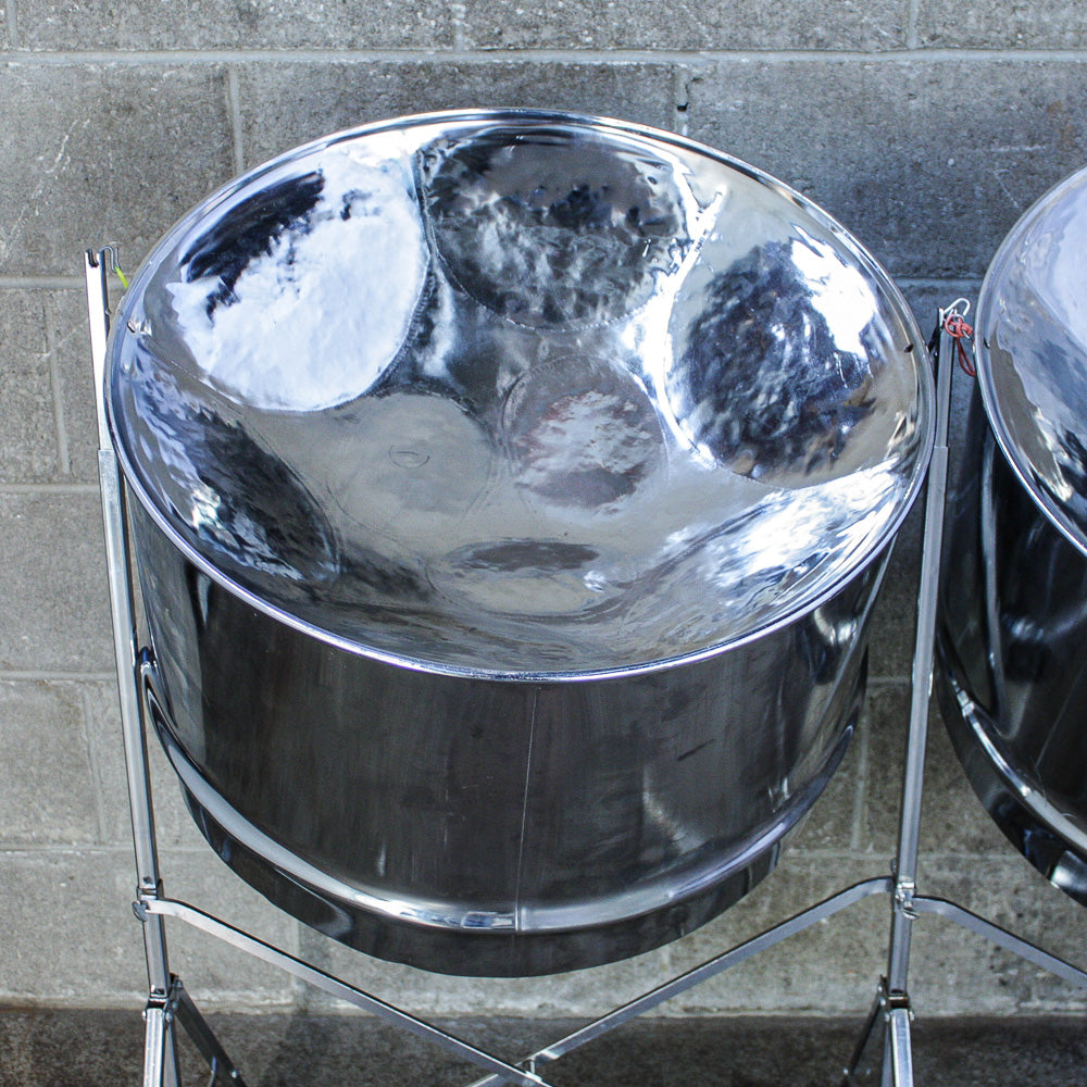 Double Guitar Steel Pans Chromed