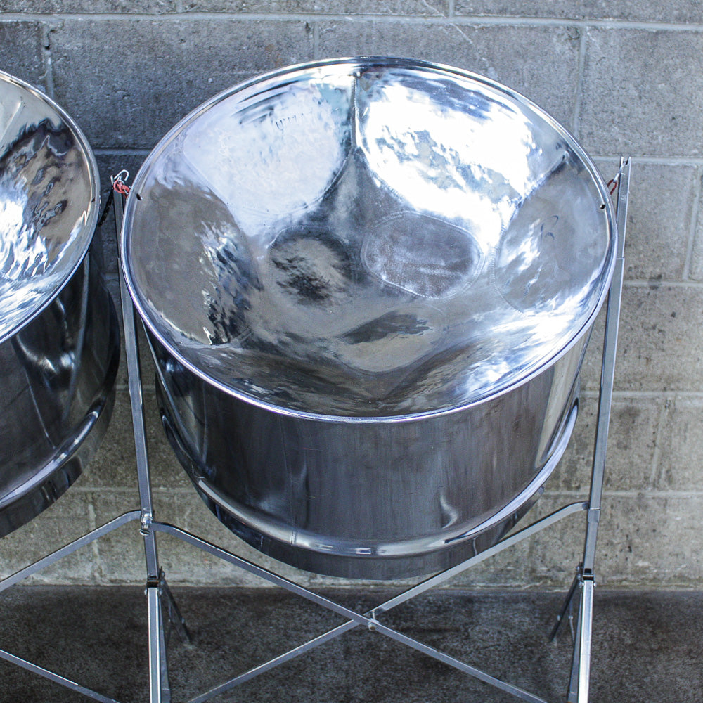 Double Guitar Steel Pans Chromed