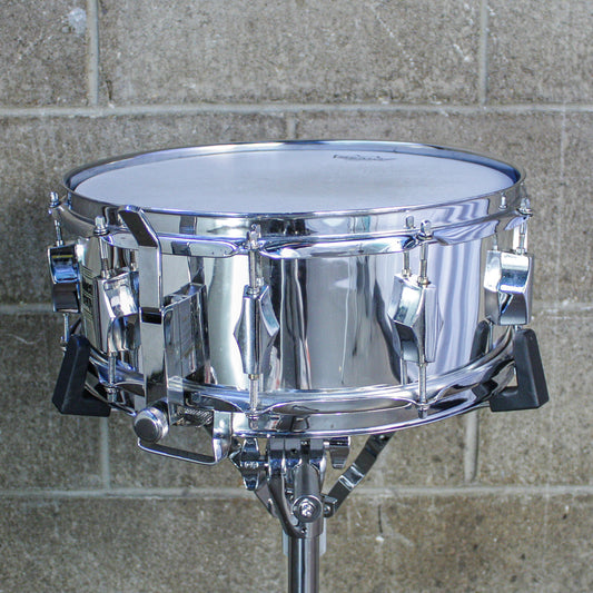 Fibes 1970s SFT-690 Snare Drum – Chrome-Over-Fiberglass – Buddy Rich Era