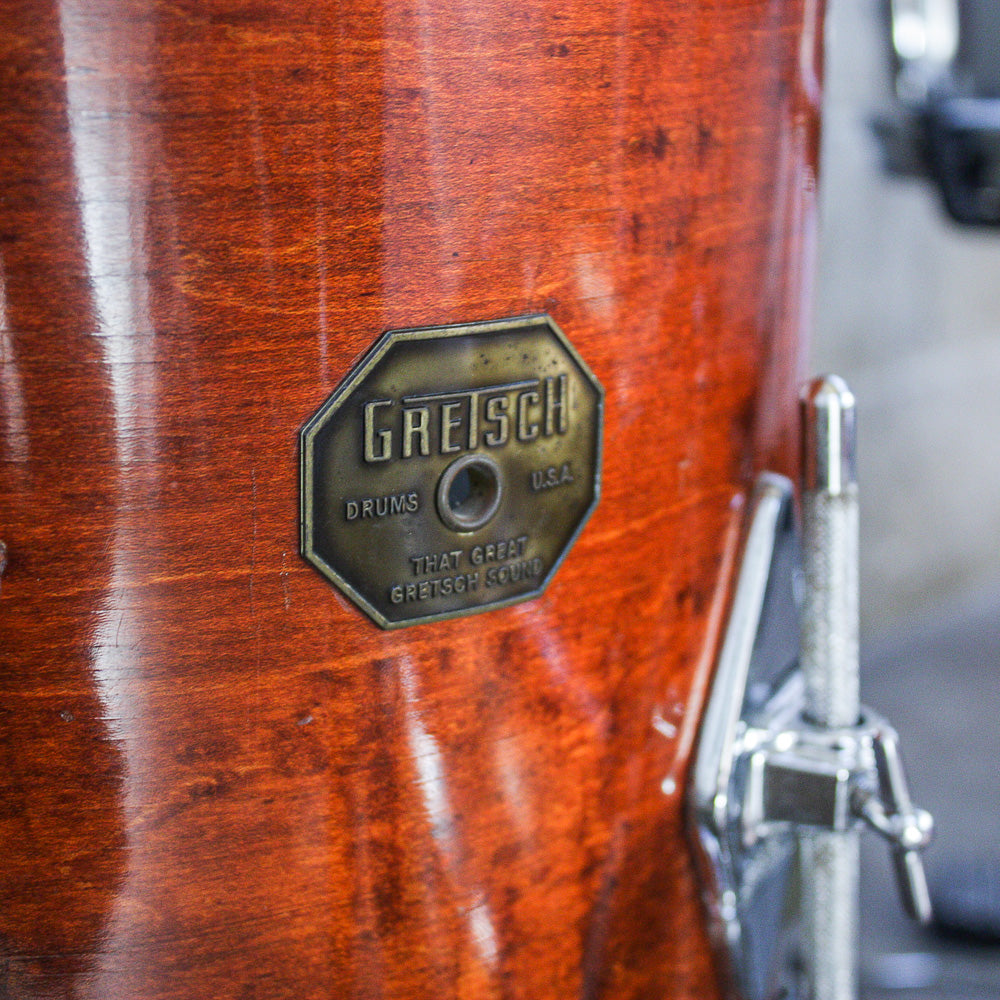 Gretsch Early 70s Stop Sign Badge Bop Kit 12/14/18 in Walnut Lacquer