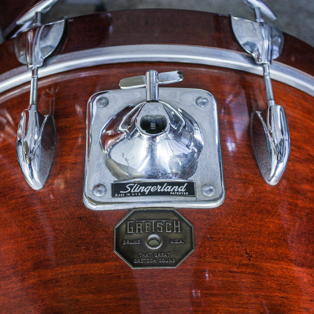 Gretsch Early 70s Stop Sign Badge Bop Kit 12/14/18 in Walnut Lacquer