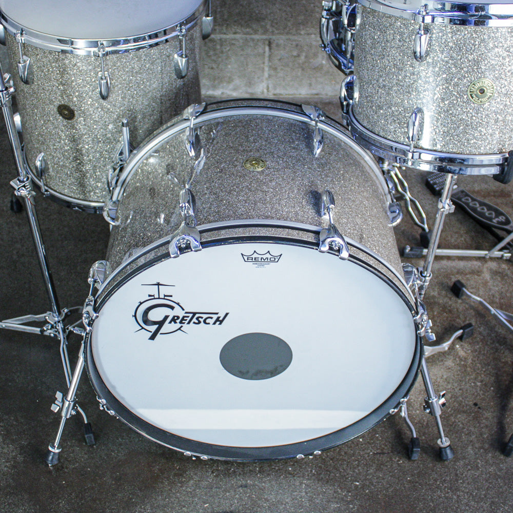 Gretsch Vintage "Name Band" Outfit (22/16/13) – Ginger Glass Glitter – Refurbished by Sam Bacco
