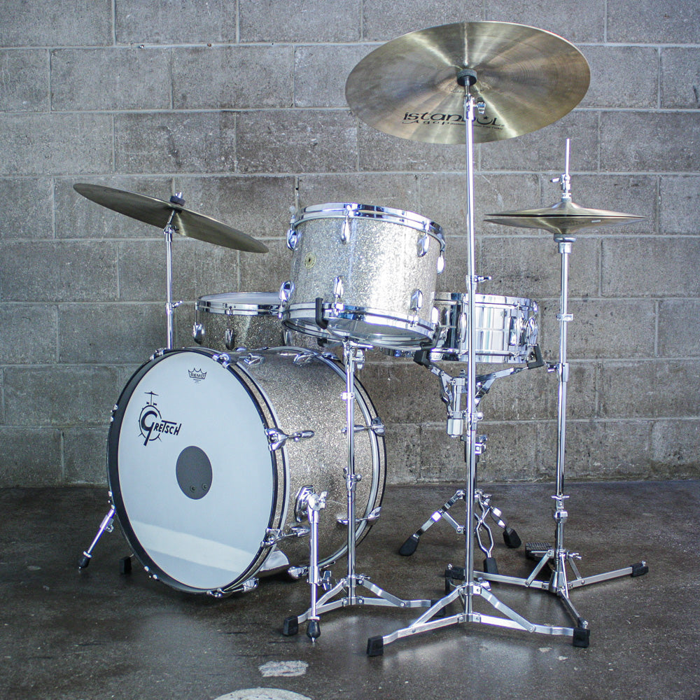 Gretsch Vintage "Name Band" Outfit (22/16/13) – Ginger Glass Glitter – Refurbished by Sam Bacco