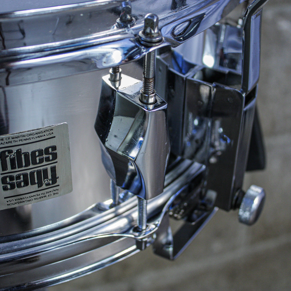 Fibes 1970s SFT-690 Snare Drum – Chrome-Over-Fiberglass – Buddy Rich Era