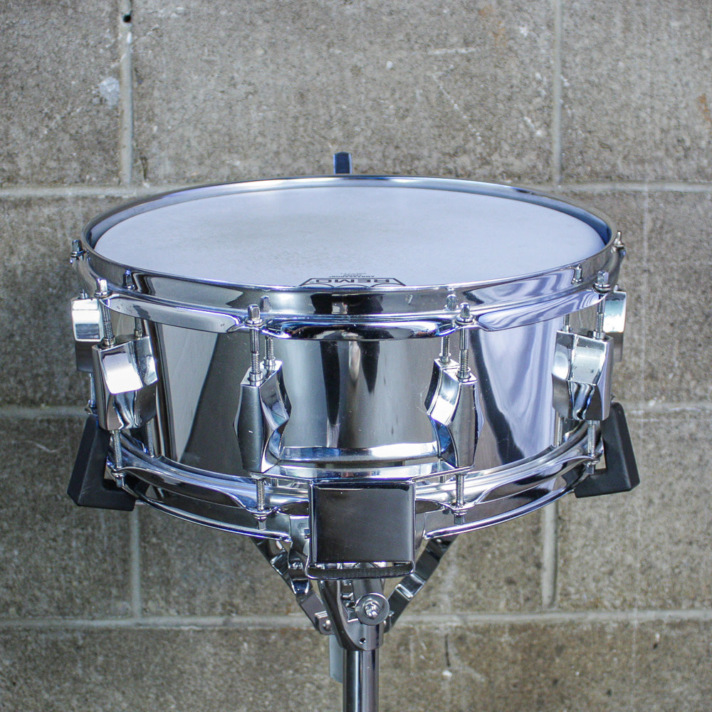 Fibes 1970s SFT-690 Snare Drum – Chrome-Over-Fiberglass – Buddy Rich Era