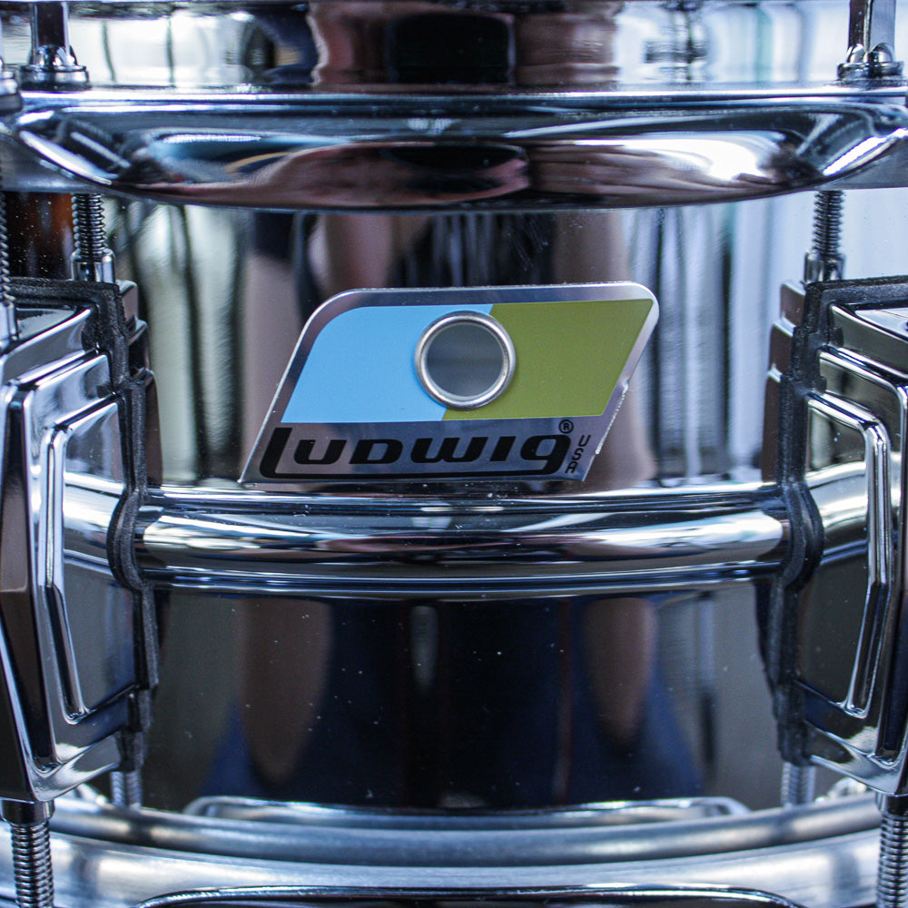 Ludwig 5 x 14" Chrome Over Brass Supraphonic Snare Drum