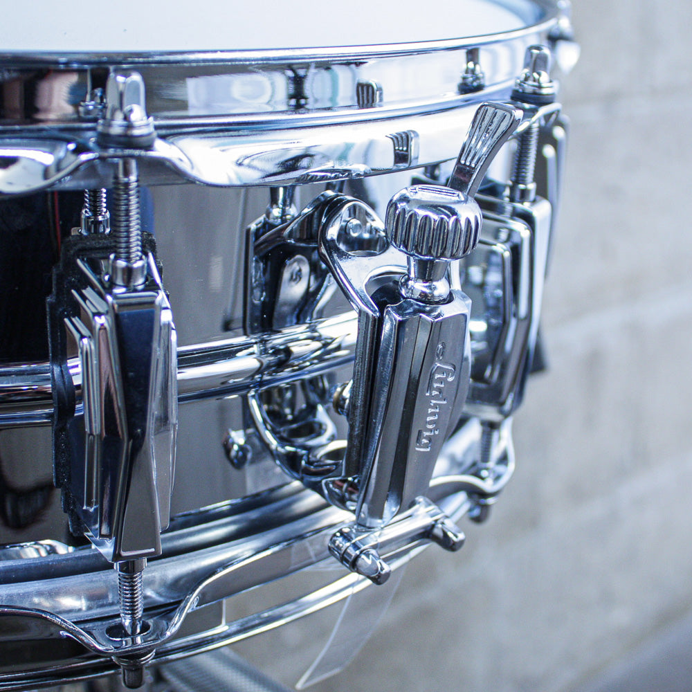 Ludwig 5 x 14" Chrome Over Brass Supraphonic Snare Drum