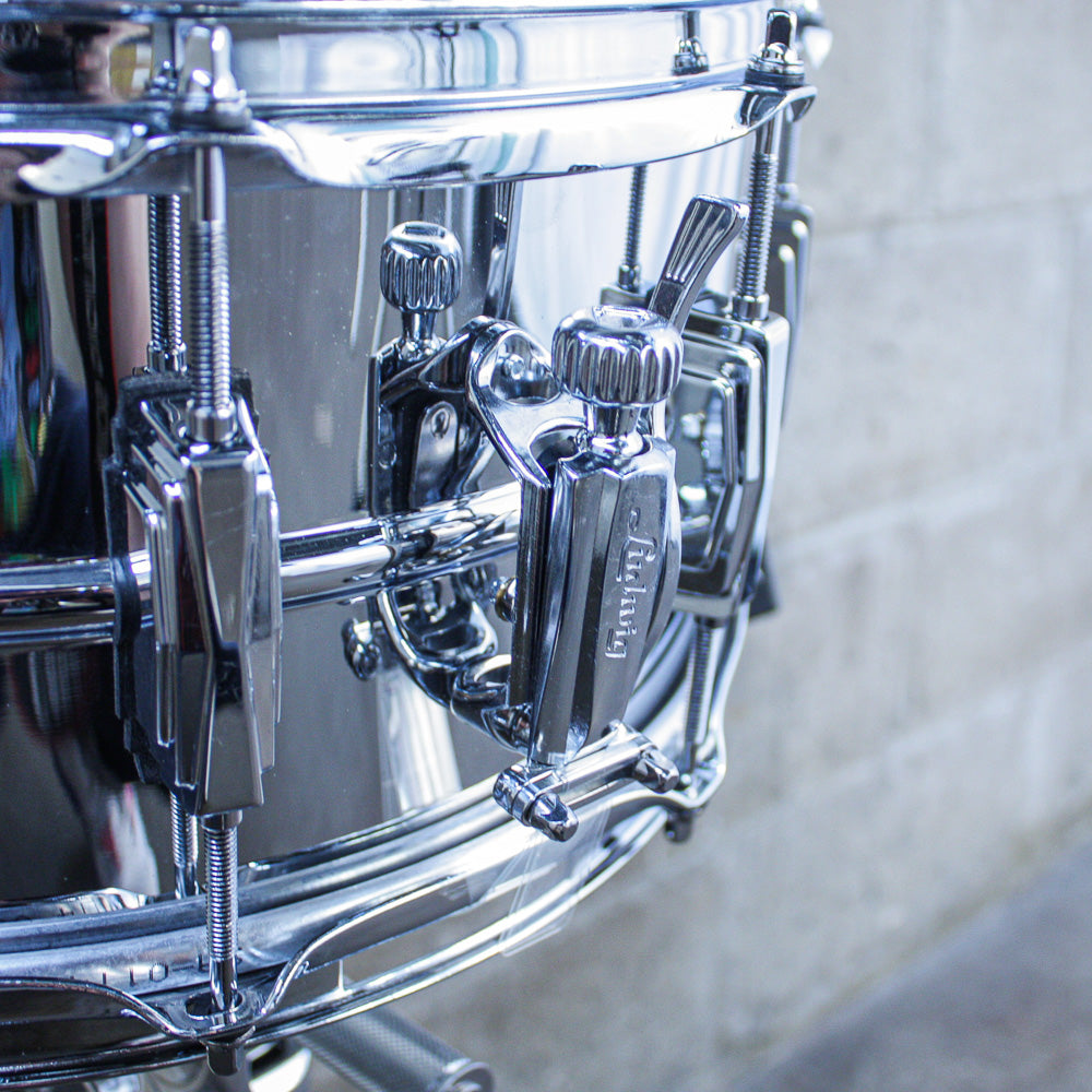 Ludwig 6.5" x 14" Chrome Over Brass Supraphonic Snare Drum