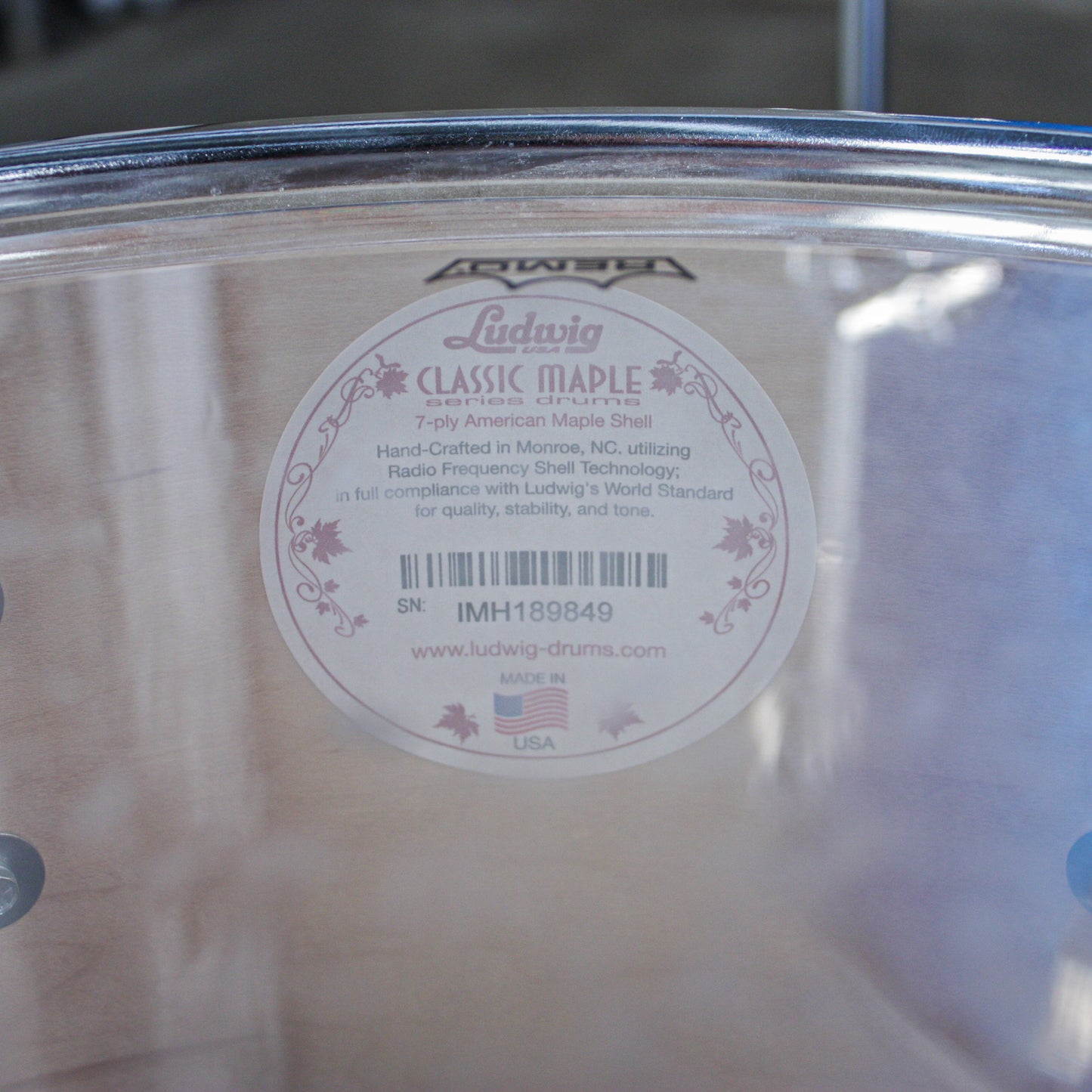 Ludwig Classic Maple Blue Sparkle Fab 3 Piece Kit