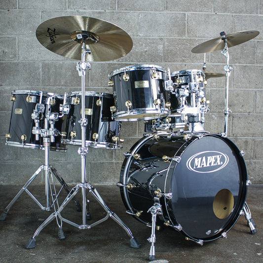 Mapex Orion Traditional Maple – Black Star Finish (Mid-1990s) - (10/12/14/16/22/SNR)
