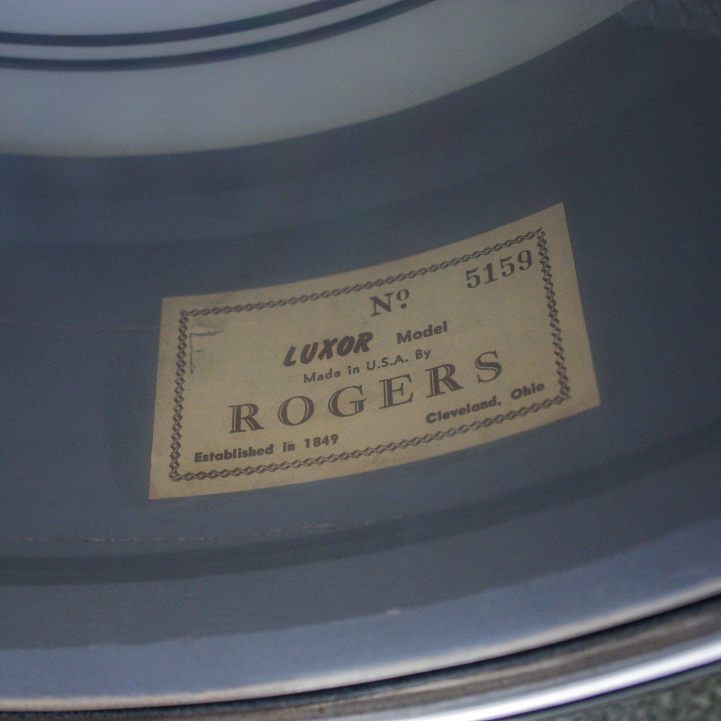 Rogers 5" x 14" 1960's Luxor Blue Sparkle Snare Drum