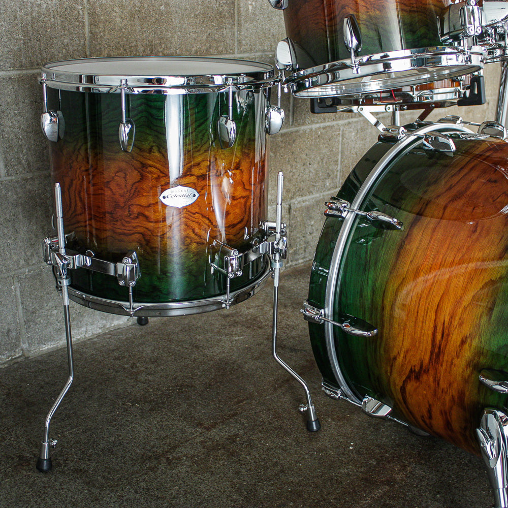 Sakae Celestial 5 Pc Drum Set in Forest Sunburst Laquer (with Snare Drum)