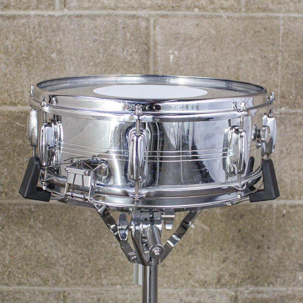 Slingerland 5" x 14" Late 60s Gene Krupa Sound King Chrome Over Brass Snare Drum