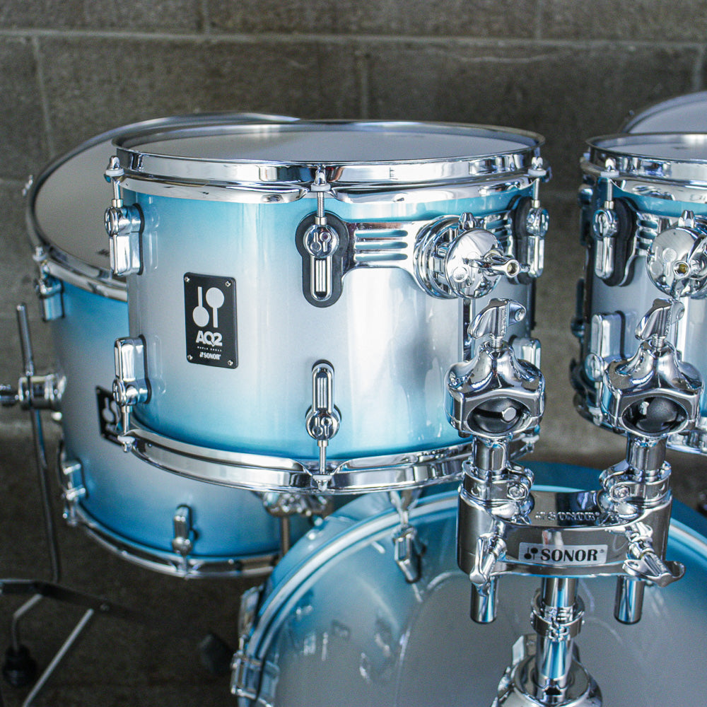 Sonor AQ2 Studio 5 Piece Drum Kit (20/14/12/10/Snr) in Aqua Silver Burst