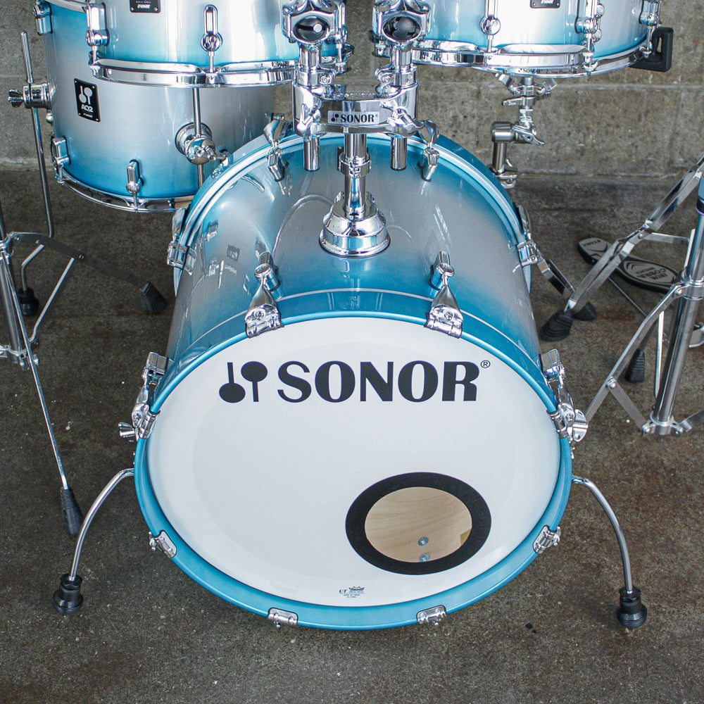 Sonor AQ2 Studio 5 Piece Drum Kit (20/14/12/10/Snr) in Aqua Silver Burst