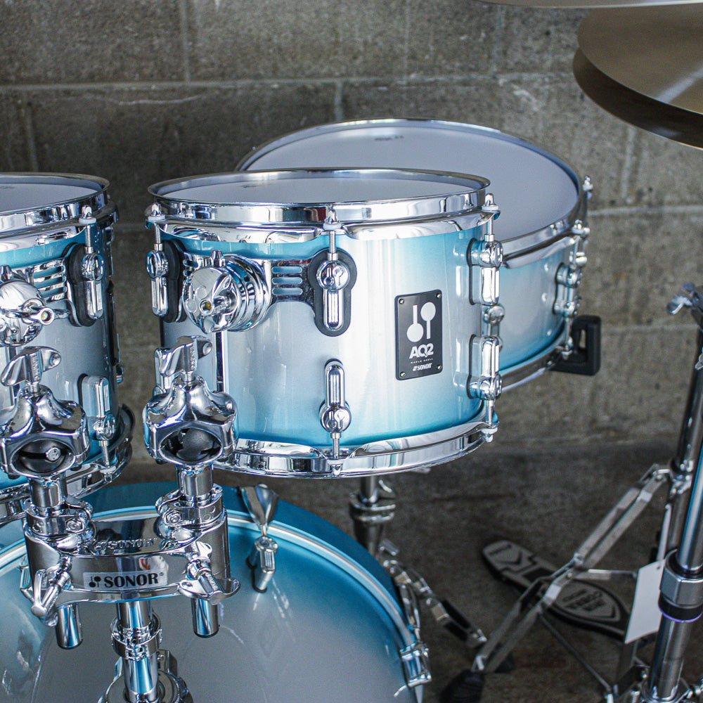 Sonor AQ2 Studio 5 Piece Drum Kit (20/14/12/10/Snr) in Aqua Silver Burst