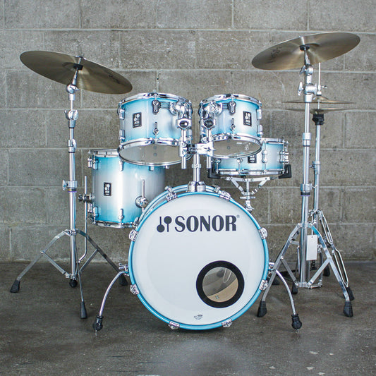 Sonor AQ2 Studio 5 Piece Drum Kit (20/14/12/10/Snr) in Aqua Silver Burst