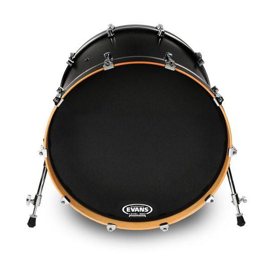 Evans EQ3 Reso Black No Port Bass Drum Head