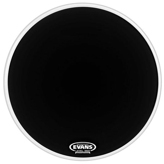 Evans EQ3 Reso Black No Port Bass Drum Head