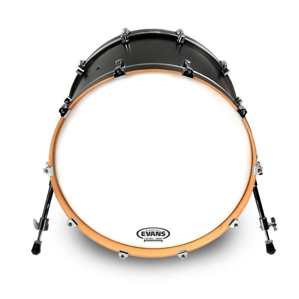 Evans EQ3 Reso Coated White No Port Bass Drum Head