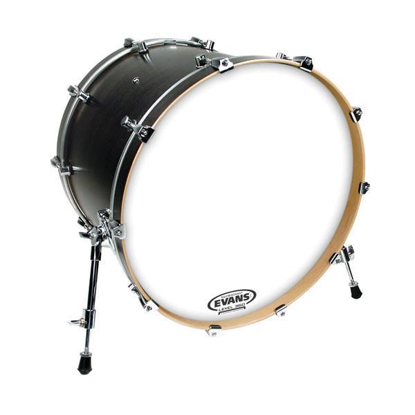 Evans EQ3 Reso Coated White No Port Bass Drum Head