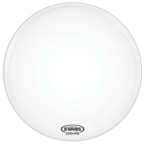 Evans EQ3 Reso Coated White No Port Bass Drum Head