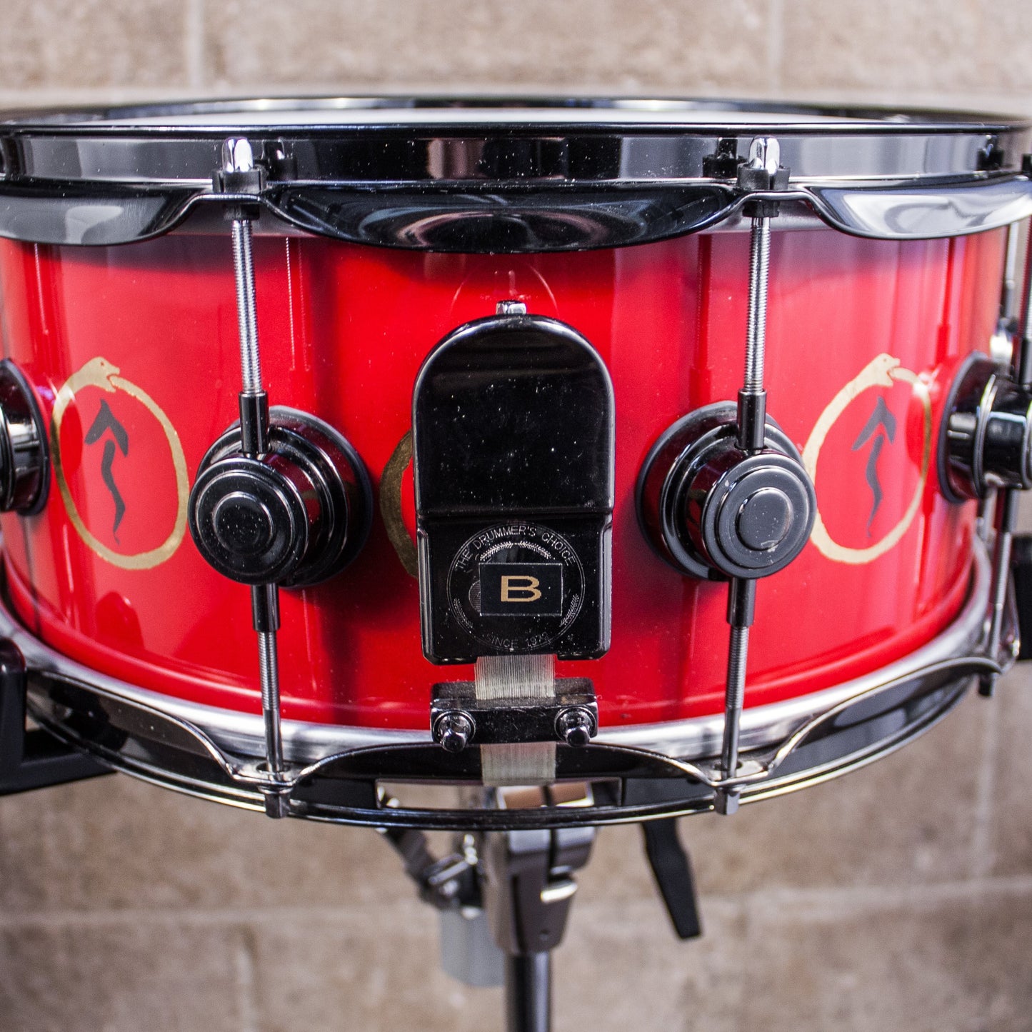 Neil Peart’s DW VLT Aztec Red "Snakes and Arrows" Snare Drum