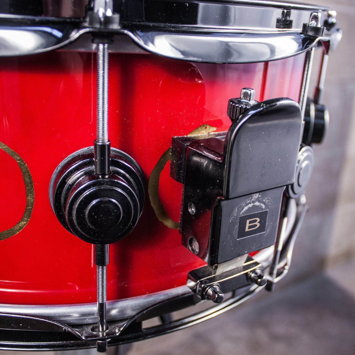 Neil Peart’s DW VLT Aztec Red "Snakes and Arrows" Snare Drum