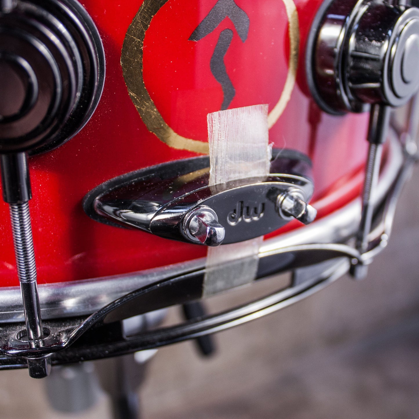 Neil Peart’s DW VLT Aztec Red "Snakes and Arrows" Snare Drum
