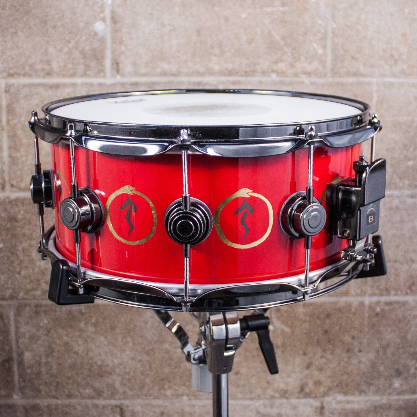 Neil Peart’s DW VLT Aztec Red "Snakes and Arrows" Snare Drum