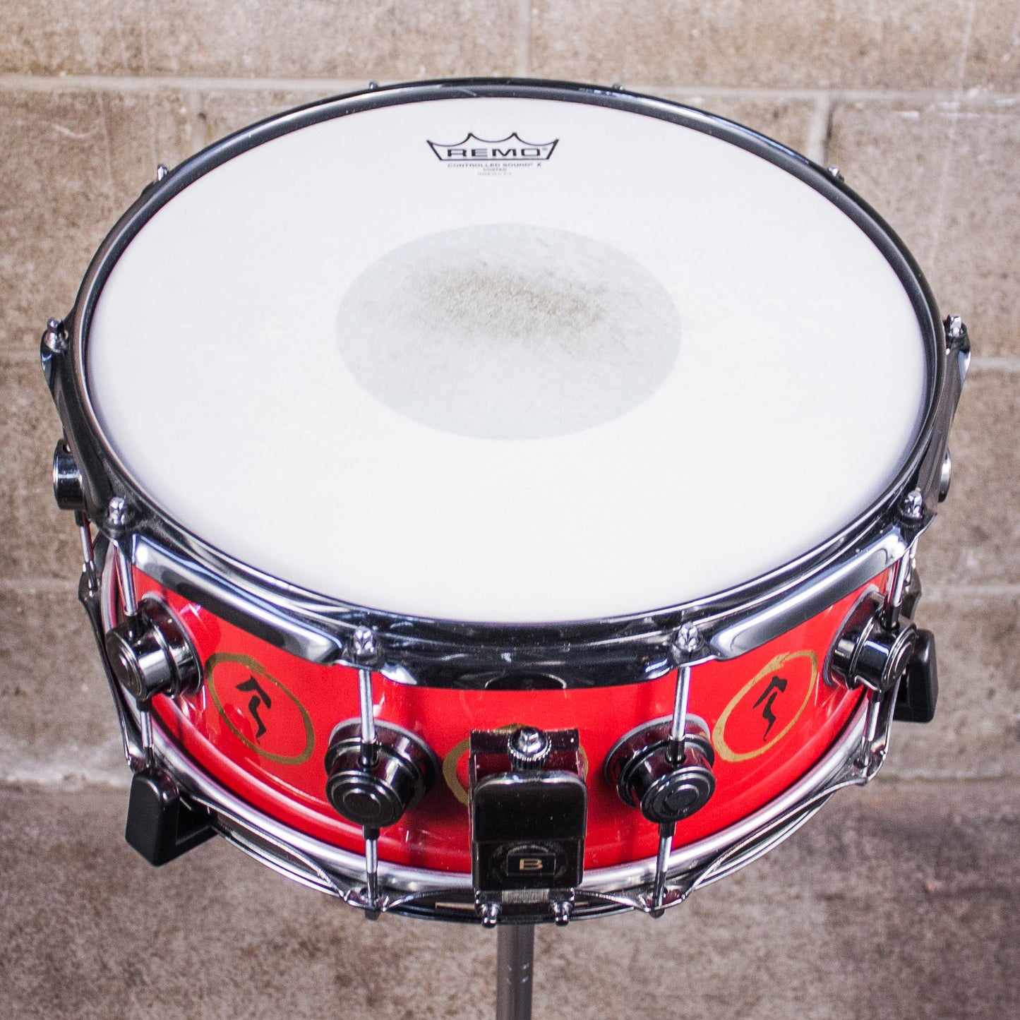 Neil Peart’s DW VLT Aztec Red "Snakes and Arrows" Snare Drum