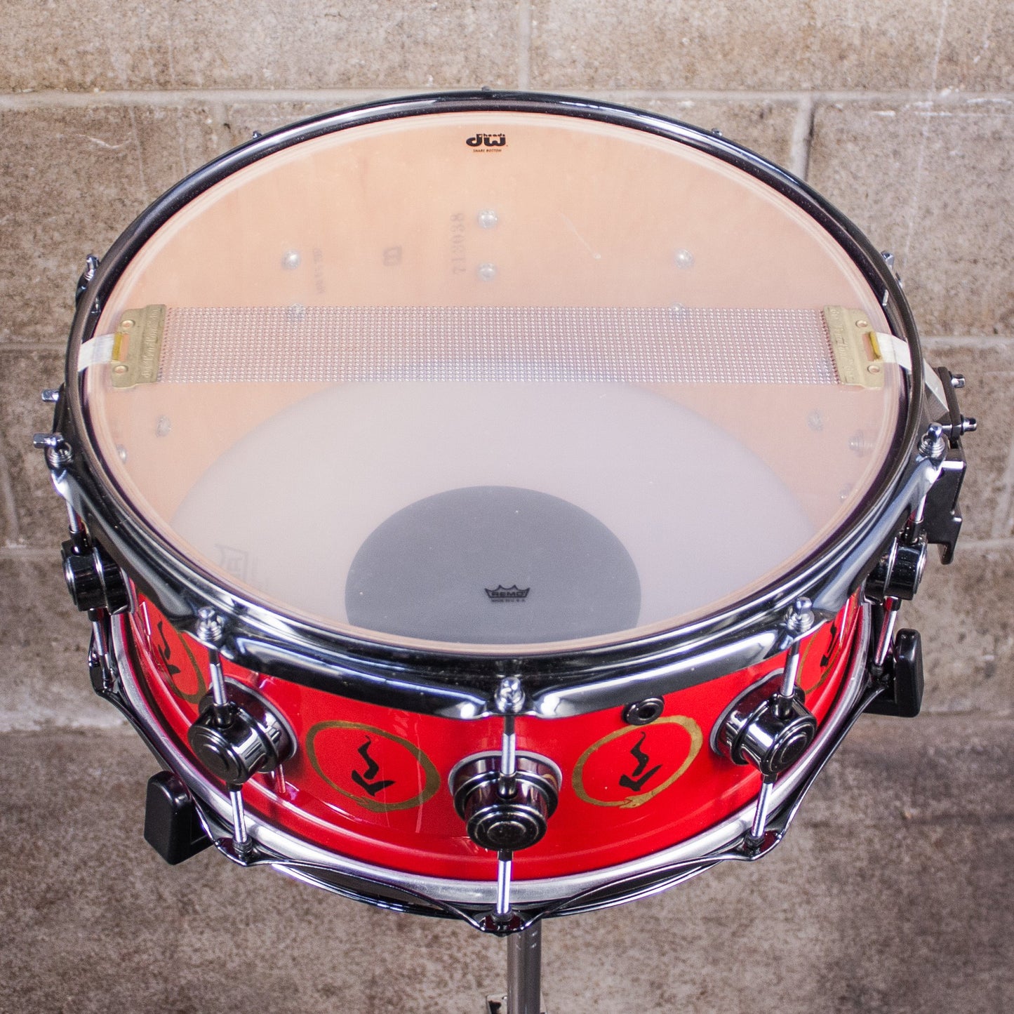 Neil Peart’s DW VLT Aztec Red "Snakes and Arrows" Snare Drum