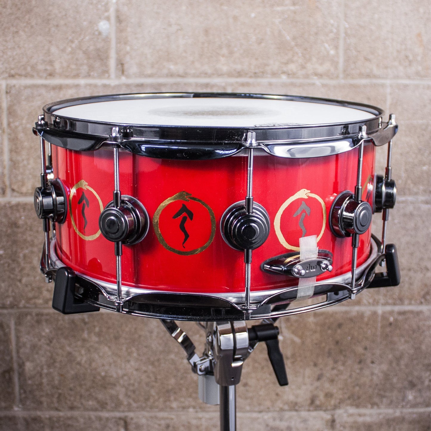 Neil Peart’s DW VLT Aztec Red "Snakes and Arrows" Snare Drum