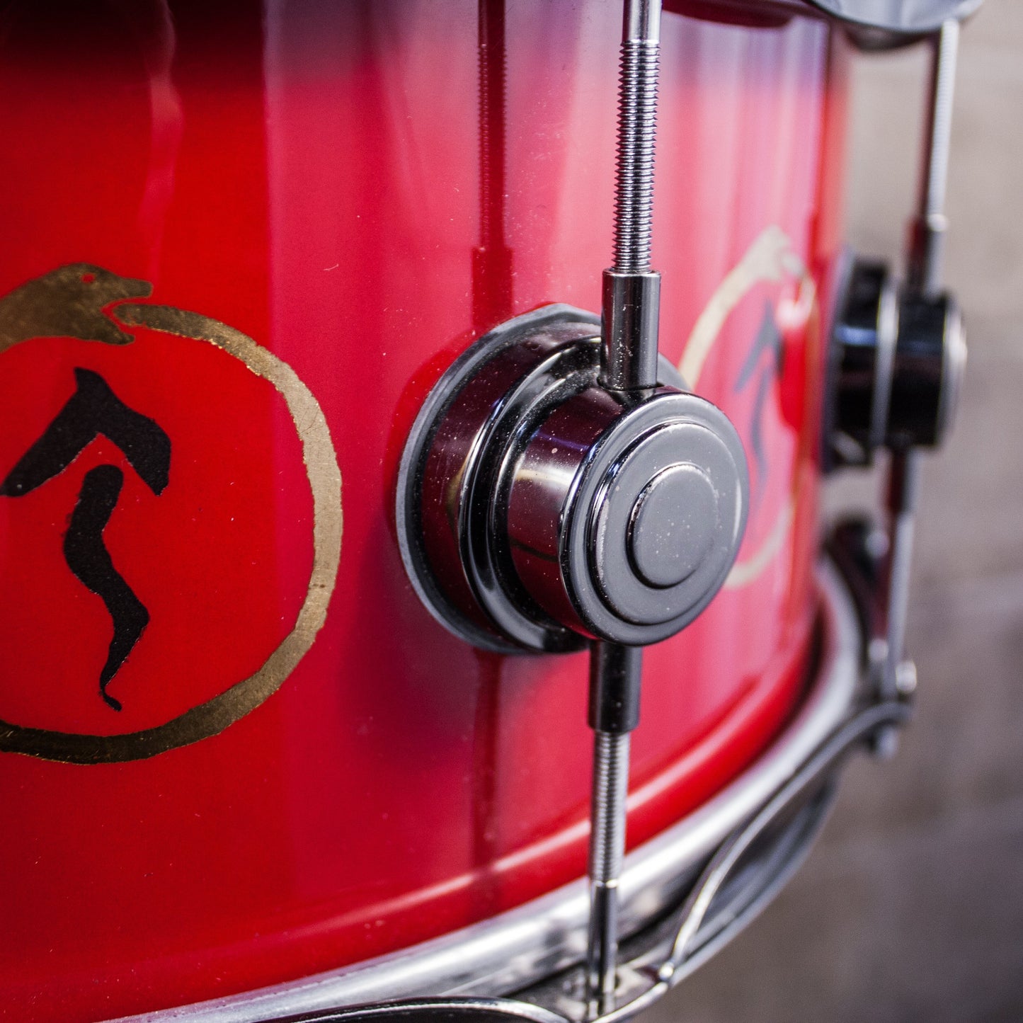 Neil Peart’s DW VLT Aztec Red "Snakes and Arrows" Snare Drum