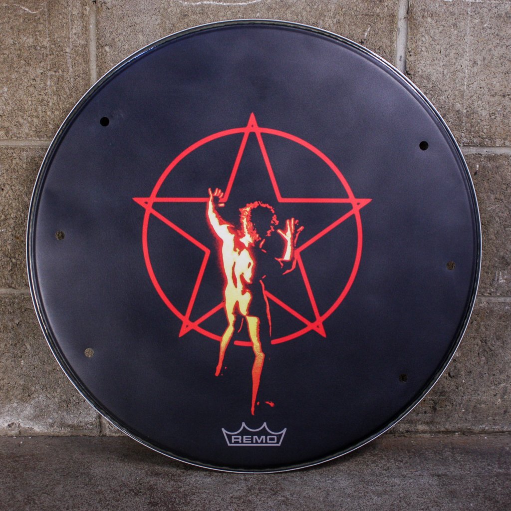 Remo 23" Black Suede 2112 Logo Head