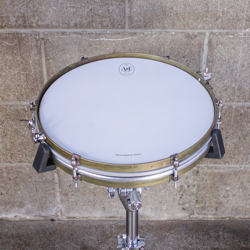 A & F 14" x 1.5" Raw Steel Pancake Snare Drum