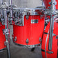Ayotte 80s "Ray Era" Red Gloss One-Way Shade 5-Piece Drum Kit (22/16/14/13/12)
