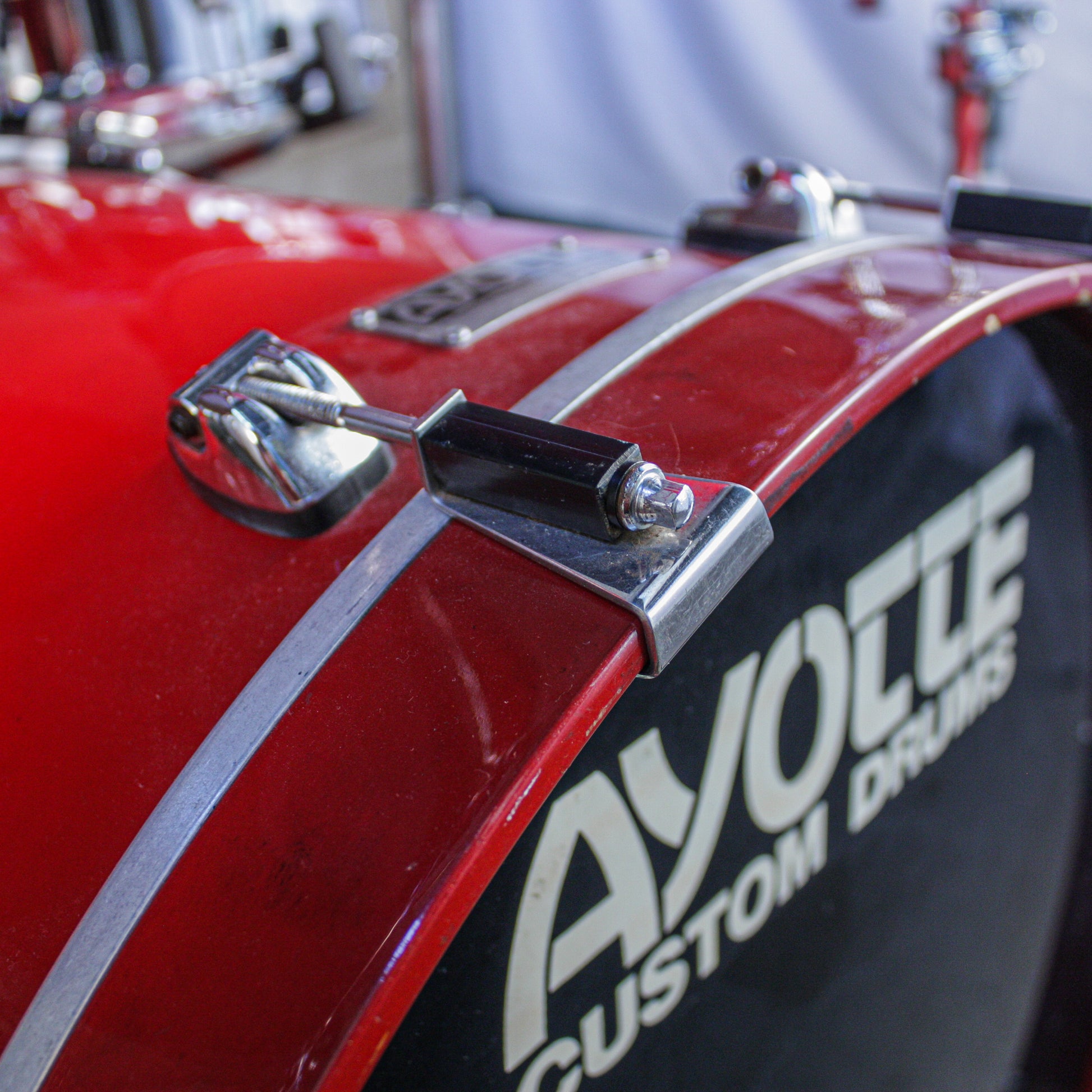 Ayotte 80s "Ray Era" Red Gloss One-Way Shade 5-Piece Drum Kit (22/16/14/13/12)