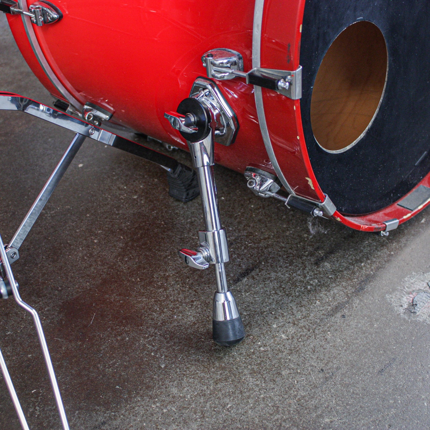 Ayotte 80s "Ray Era" Red Gloss One-Way Shade 5-Piece Drum Kit (22/16/14/13/12)