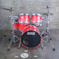 Ayotte 80s "Ray Era" Red Gloss One-Way Shade 5-Piece Drum Kit (22/16/14/13/12)