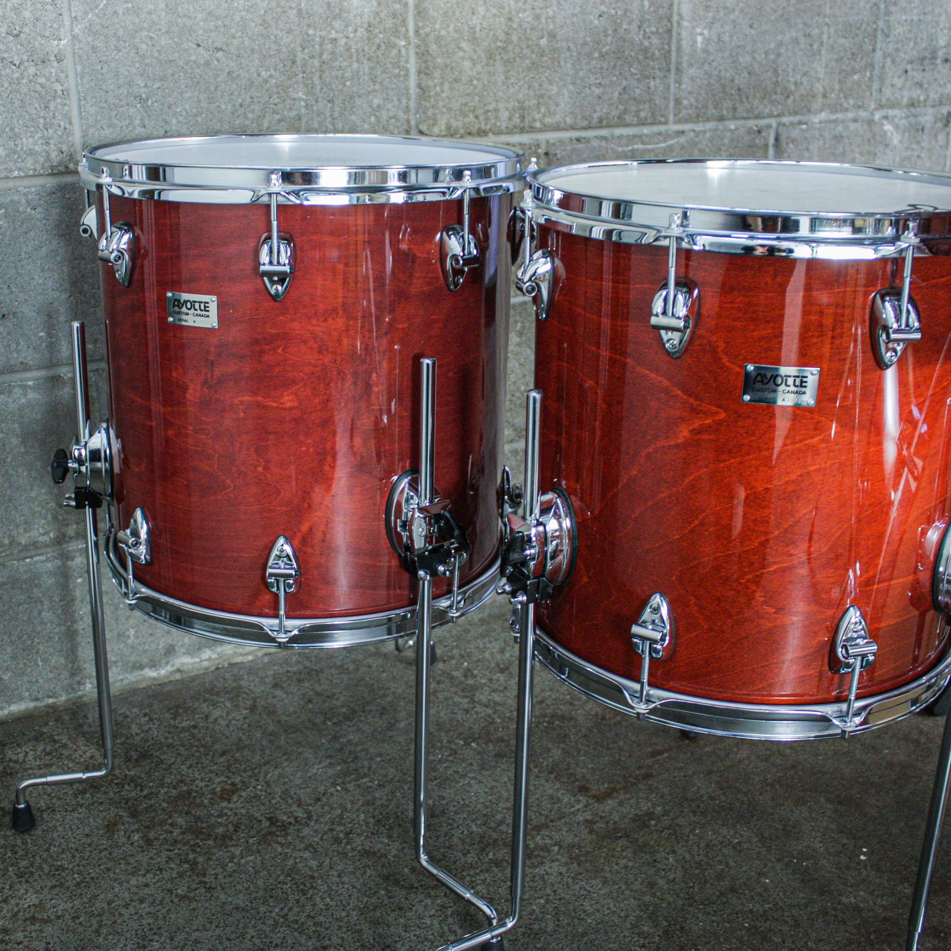 Ayotte Cherry Walnut Lacquer (8/10/12/14/15/22) Drum Kit