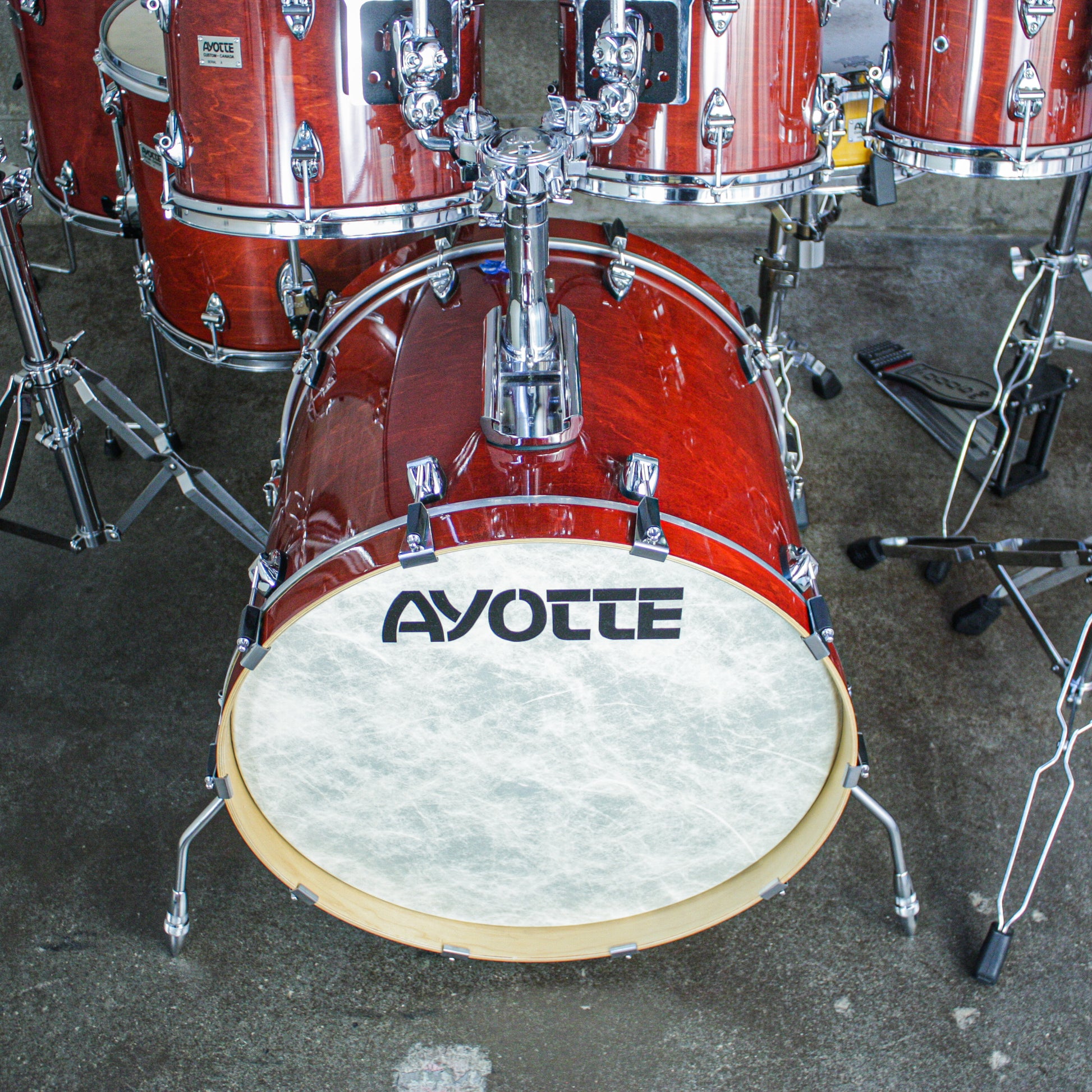Ayotte Cherry Walnut Lacquer (8/10/12/14/15/22) Drum Kit