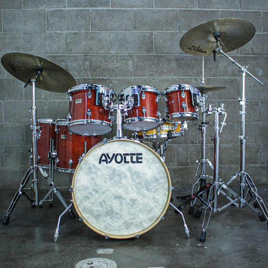 Ayotte Cherry Walnut Lacquer (8/10/12/14/15/22) Drum Kit