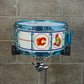 D.W. 6.5X14 VLT "Hockey Night In Canada" Maple Snare Drum with Neil Peart Tour used Sticks and Signed Head in Shadow Box