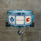 D.W. 6.5X14 VLT "Hockey Night In Canada" Maple Snare Drum with Neil Peart Tour used Sticks and Signed Head in Shadow Box