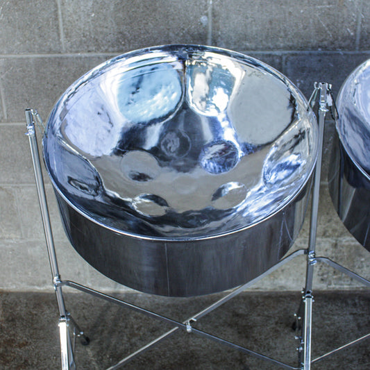 Double Seconds/Alto Steel Pan Set Chrome