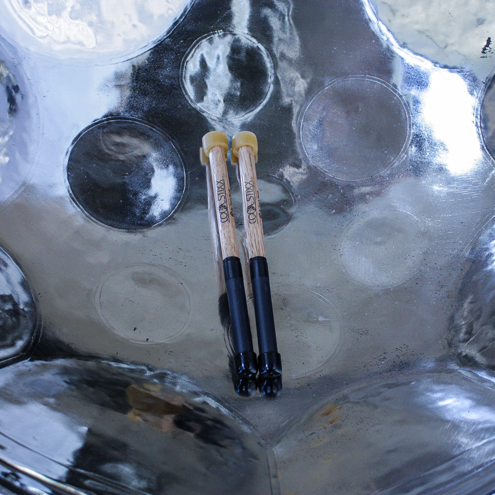 Double Seconds/Alto Steel Pan Set Chrome