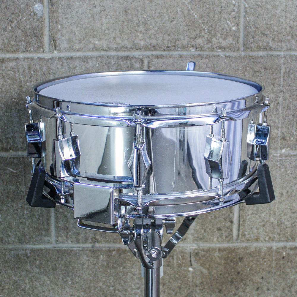 Fibes 1970s SFT-690 Snare Drum – Chrome-Over-Fiberglass – Buddy Rich Era